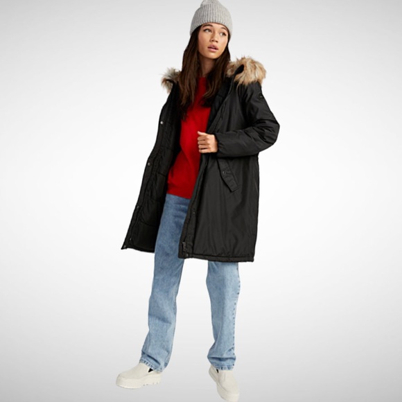 Only Misty Hooded Parka Black S - Picture 2 of 5